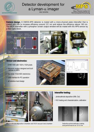 Detector development for a Lyman- a imager Udo Schühle