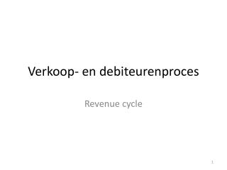 Verkoop- en debiteurenproces