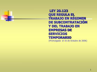 SUBCONTRATACION