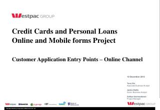 Credit Cards and Personal Loans Online and Mobile forms Project
