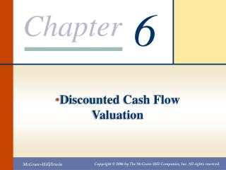 Discounted Cash Flow Valuation