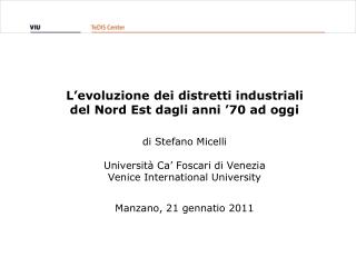 Indice della presentazione
