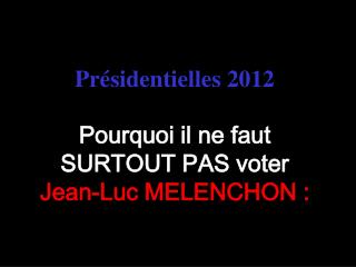 Présidentielles 2012