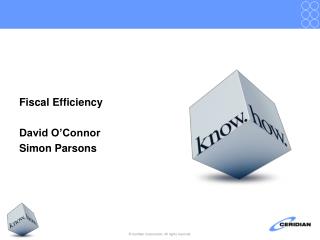 Fiscal Efficiency David O’Connor Simon Parsons