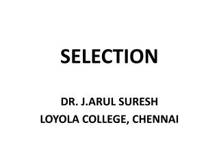 SELECTION