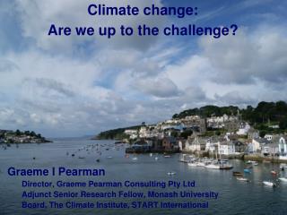 Climate change: Are we up to the challenge?
