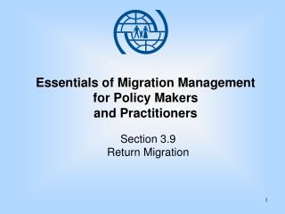 Essentials of Migration Management for Policy Makers and Practitioners