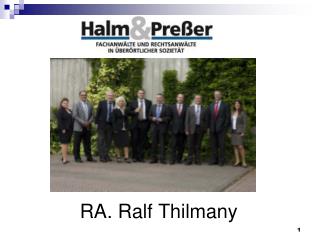 RA. Ralf Thilmany