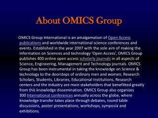 About OMICS Group