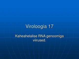 Viroloogia 17