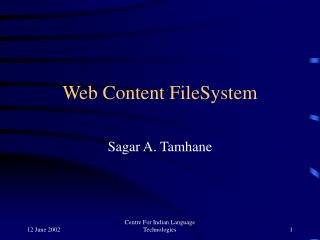 Web Content FileSystem