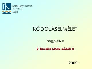 KÓDOLÁSELMÉLET