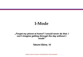 I-Mode