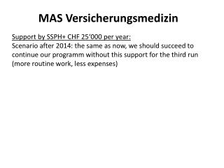 MAS Versicherungsmedizin