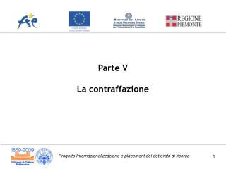 Parte V La contraffazione