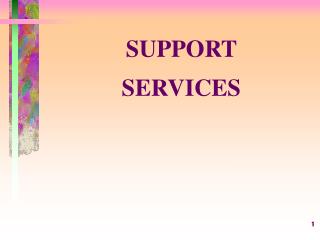 SUPPORT SERVICES