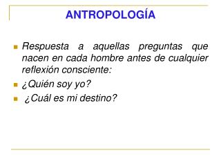ANTROPOLOGÍA