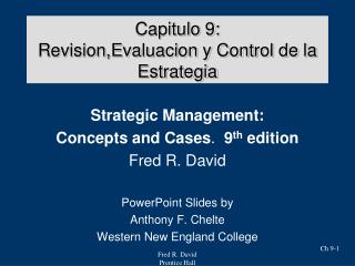 Capitulo 9: Revision,Evaluacion y Control de la Estrategia