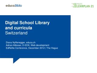 Digital School Library a nd curricula Switzerland