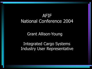 AFIF National Conference 2004