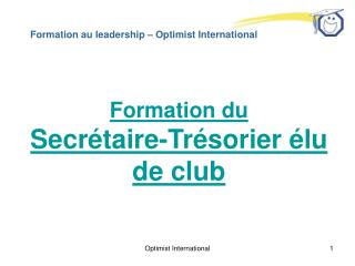 Formation au leadership – Optimist International