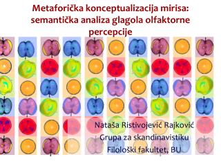 Metaforička konceptualizacija mirisa : semantička analiza glagola olfaktorne percepcije