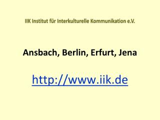 IIK Institut für Interkulturelle Kommunikation e.V.