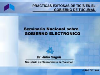 Seminario Nacional sobre GOBIERNO ELECTRONICO