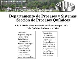 Departamento de Procesos y Sistemas
