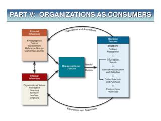 PART V: ORGANIZATIONS AS CONSUMERS