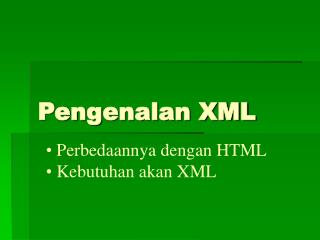 Pengenalan XML