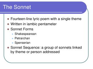 The Sonnet