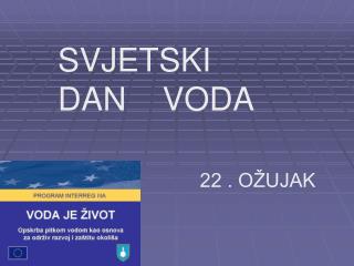 SVJETSKI DAN VODA