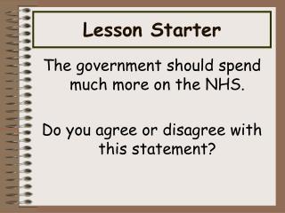 Lesson Starter