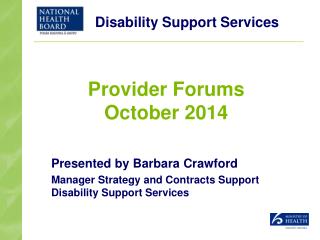 Provider Forums October 2014