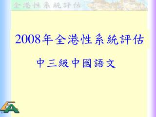 2008 年全港性系統評估