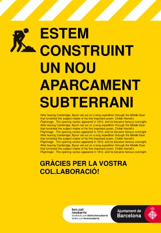 ESTEM CONSTRUINT UN NOU APARCAMENT SUBTERRANI