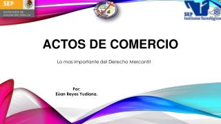 Actos de comercio
