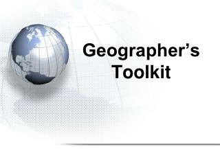 Geographer’s Toolkit