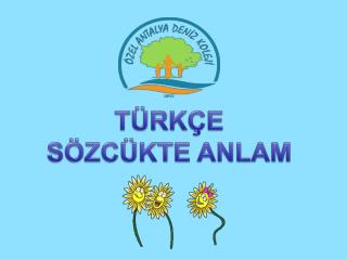 TÜRKÇE SÖZCÜKTE ANLAM