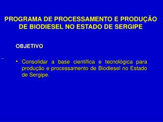 OBJETIVO