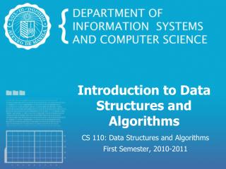 Introduction to Data Structures and Algorithms