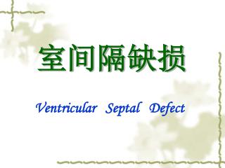Ventricular Septal Defect