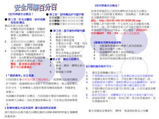    安全用藥百分百