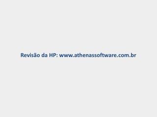 Revisão da HP: athenassoftware.br