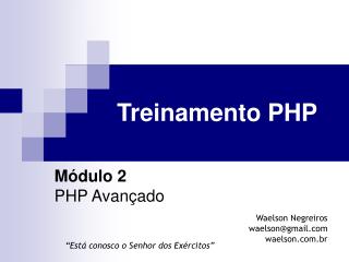 Treinamento PHP