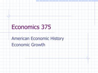 Economics 375