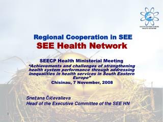 SEECP Health Ministerial Meeting