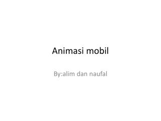 Animasi mobil