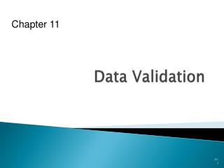 Data Validation